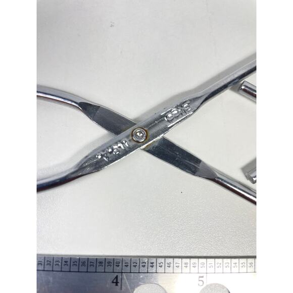 ECKO Kitchen Tongs Stainless Steel Cooking Grab Grasp Flip Utensil Vintage 8" - Picture 3 of 5